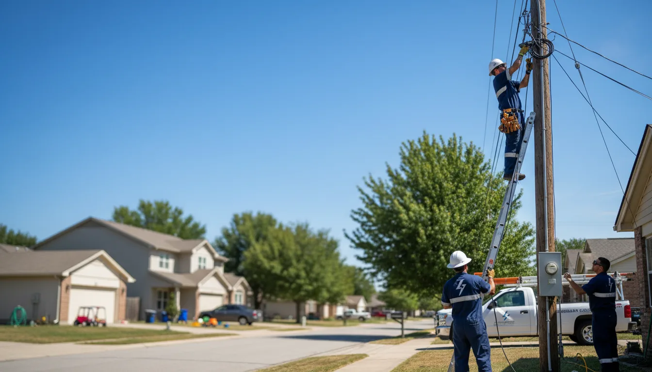 Residential electrician providing installation services in Dema, KY